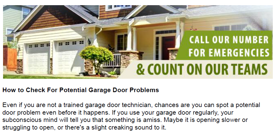 How to Check For Potential Garage Door Problems - Garage Door Repair Mesquite